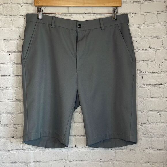 Greg Norman Men’s Gray Polyester Shorts size 34 - Picture 1 of 6